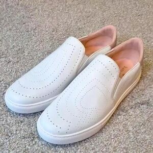 KATE SPADE Azores Slip On Sneaker White Leather Casual Loafer Women's Shoe 10В